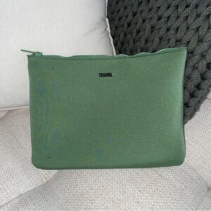 Triangl Neoprene Swimwear Makeup Pencil Pouch Green